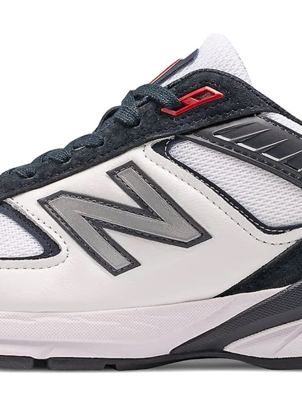 New Balance 990v5 GS White Blue Red Youth Sz 4.5/ Women’s Sz 6 GC990NL5